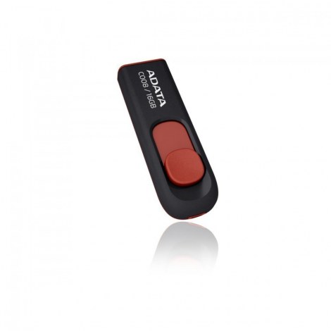ADATA | C008 | 16 GB | USB 2.0 | Black/Red - 3